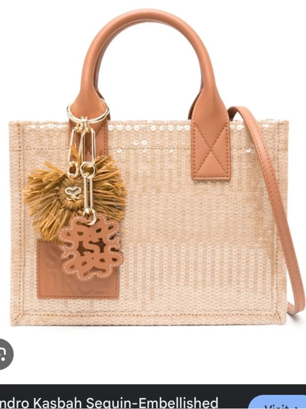 Sandro Kasbah Sequin Tote Bag